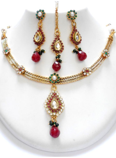 Polki Necklace Set